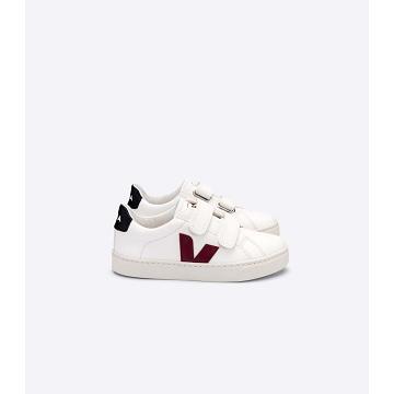 Veja ESPLAR CHROMEFREE Kids' Shoes White/Black/Red | NZ 727FDN